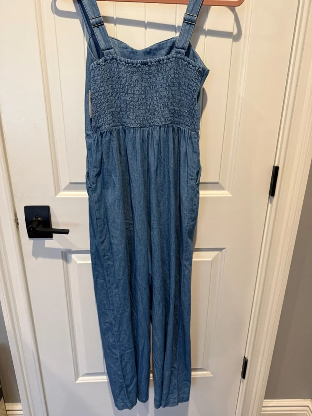 Old Navy Light Blue Denim Jumpsuit - Picture 4 of 5